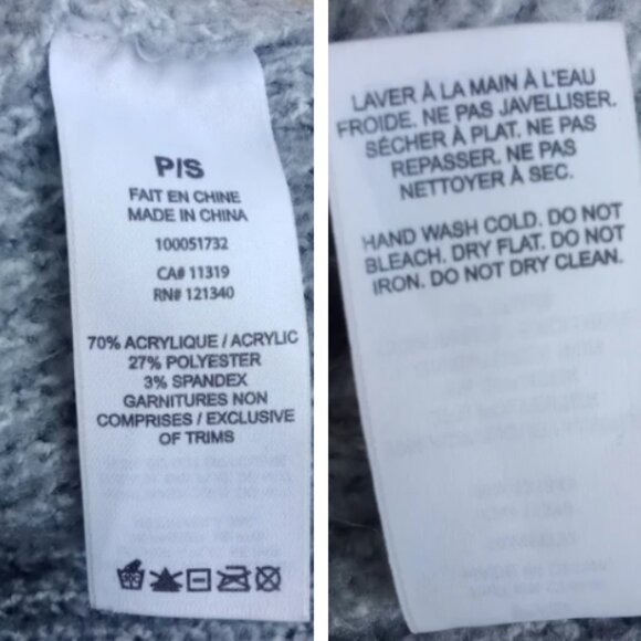 Dynamite Knit V-neck Sweater Grey Size  S - Picture 8 of 8